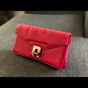 Jane Norman Bright Pink Clutch